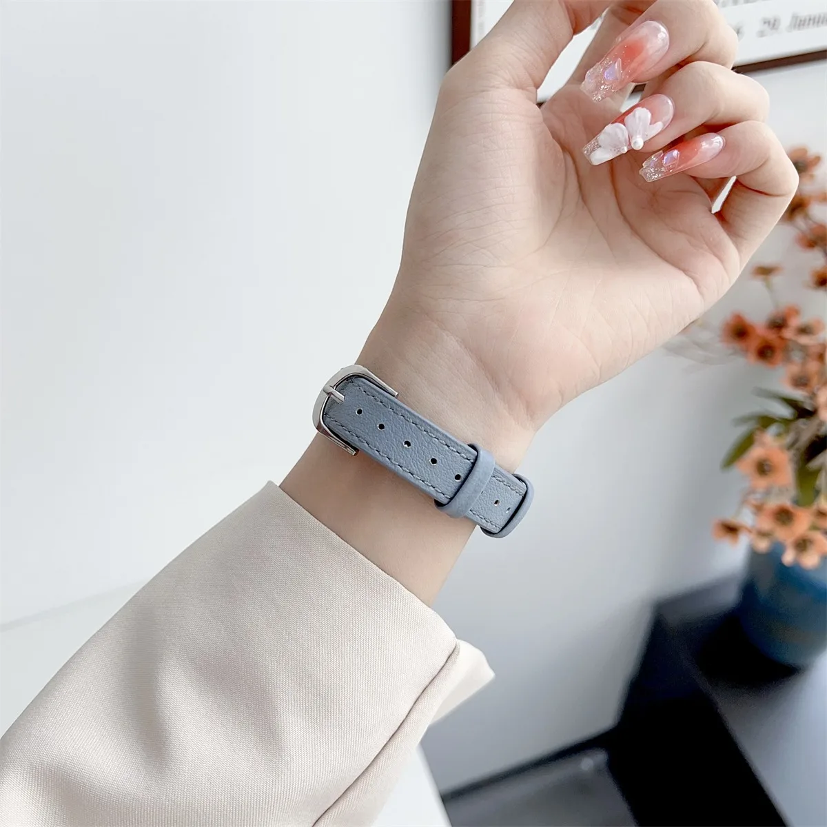 Watch Band For iWatch 42/44/45/46/49mm 38/40/41mm PU Leather Fashion Watch Strap For Watch Series Ultra2 Series 10/9/8/7/6/5/4/3/2/1_voghion.com