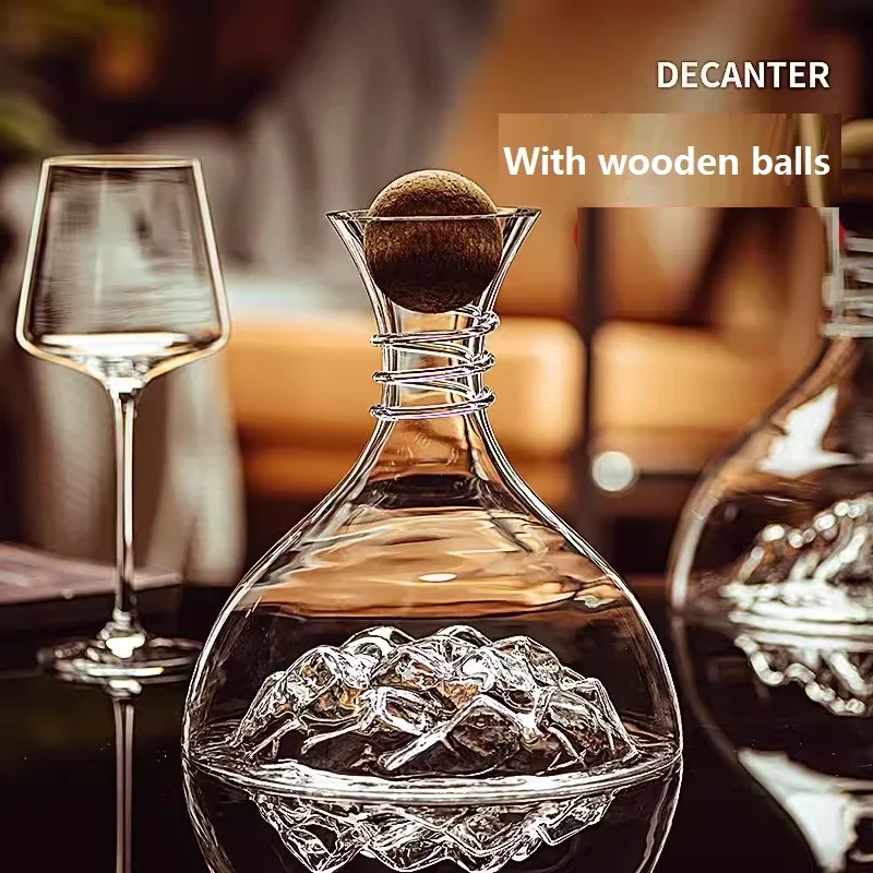 Iceberg Decanter Luxury and High-end Household Fast Decanter Divider Creative Crystal Glass Red Wine Decanter