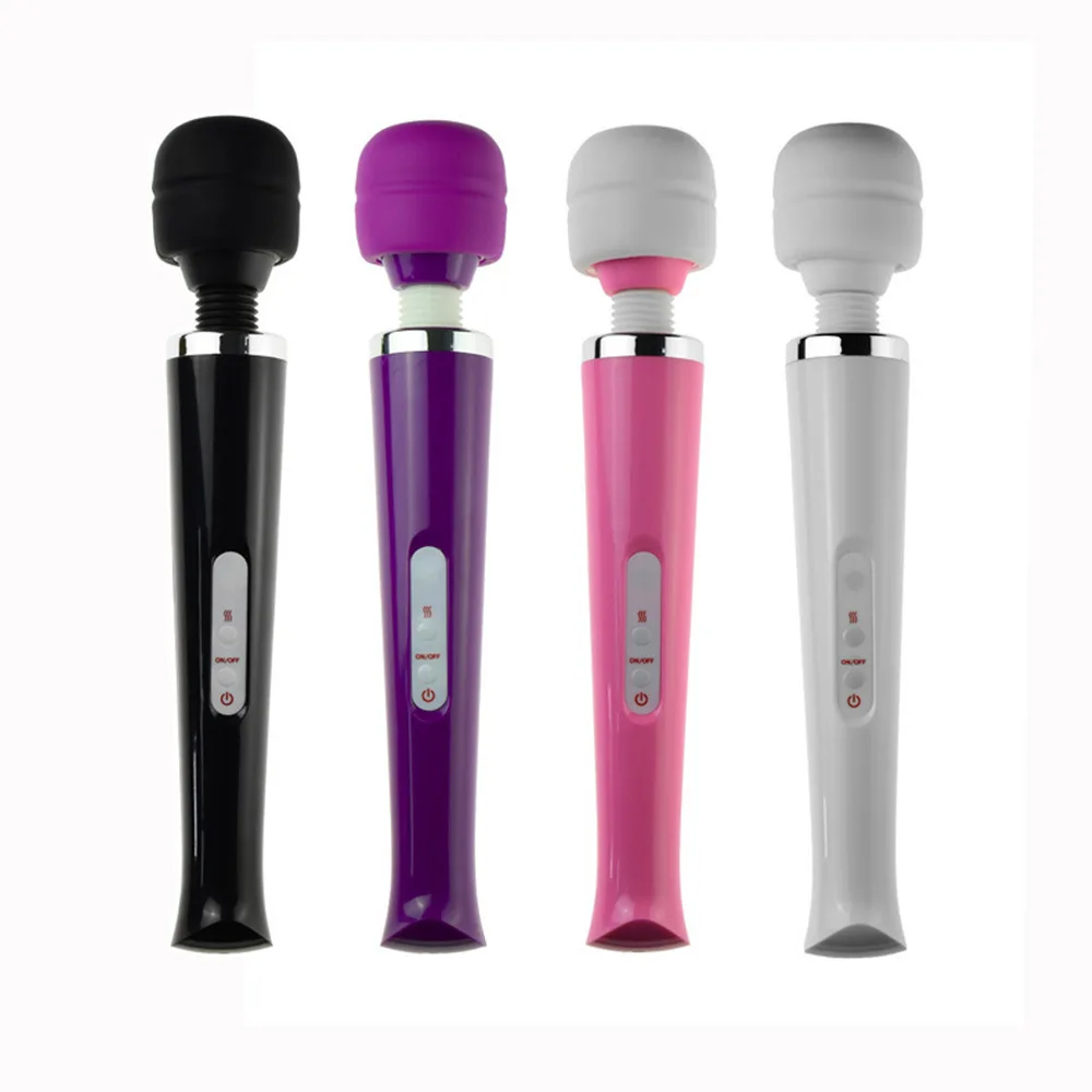 Rechargeable 10 Speeds Magic Wand Massager Big Magic Wand Massage Stick AV Vibrators Sexy Clit Sex Toys for Women European plug