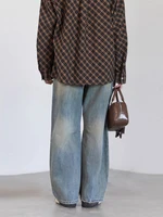 CHIC VEN rétro femmes jean ample décontracté nouveau taille haute jambes larges Denim pantalon femme pantalon printemps automne 2025 6