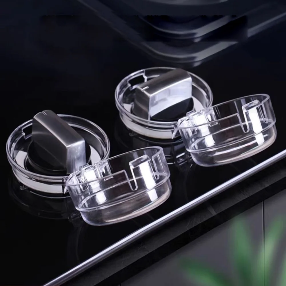 Stove Protector Cover 2/4PCS Children Gas Stove Cover Protector Baby Care Tools Kitchen Safety Locks Kids Security Protection Stove Knob Cover Locks