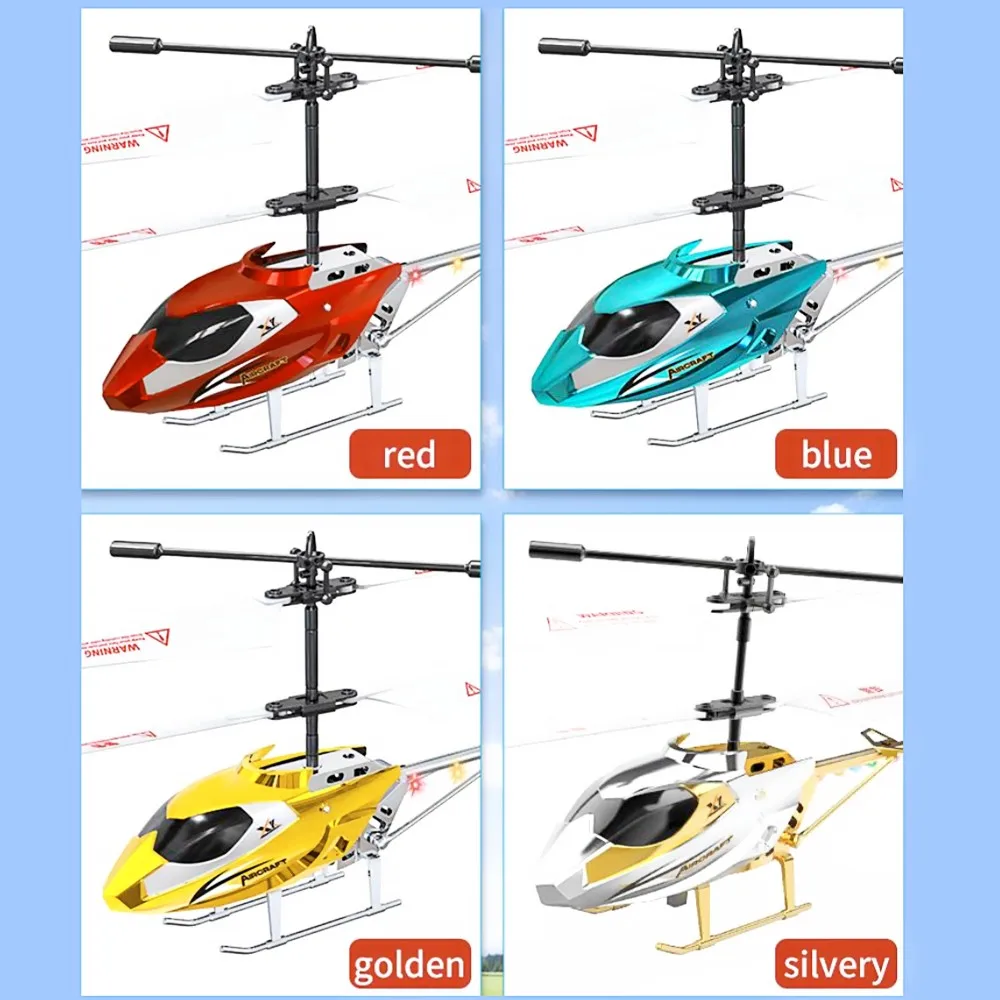 Rc Helicopter 3.5CH Remote Control Airplane Mini Drone Aircraft Fall Resistant Outdoor LED Light Flight Toys for Kids Adults 4