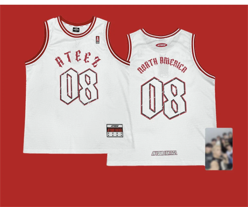 KPOP ATEEZ Concert T-Shirt 2025 Pop-up Shop V-Neck