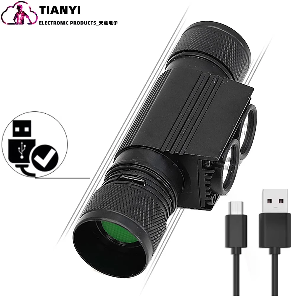 Lampe frontale led rechargeable étanche pour camping et course_voghion.com