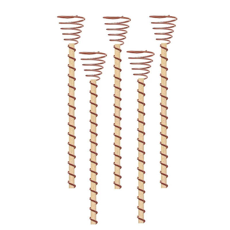 5 Pcs Electroculture Plant Stakes Electroculture Copper Coil Antenne Per La Coltivazione Di Parti Del Giardino