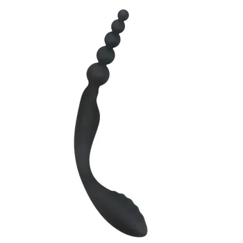 Silicone back court pull bead anal plug universal masturbator  anal plug prostate prostate massager locking butt plug 6