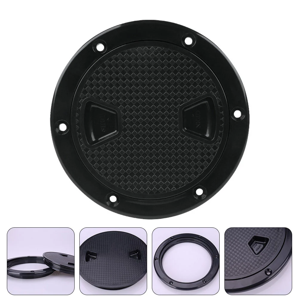 

Marine Boat Supplies Kayak Inspection Hole Protector Deck Hatch Round-shape Non- Boat Abs Non-skid Work