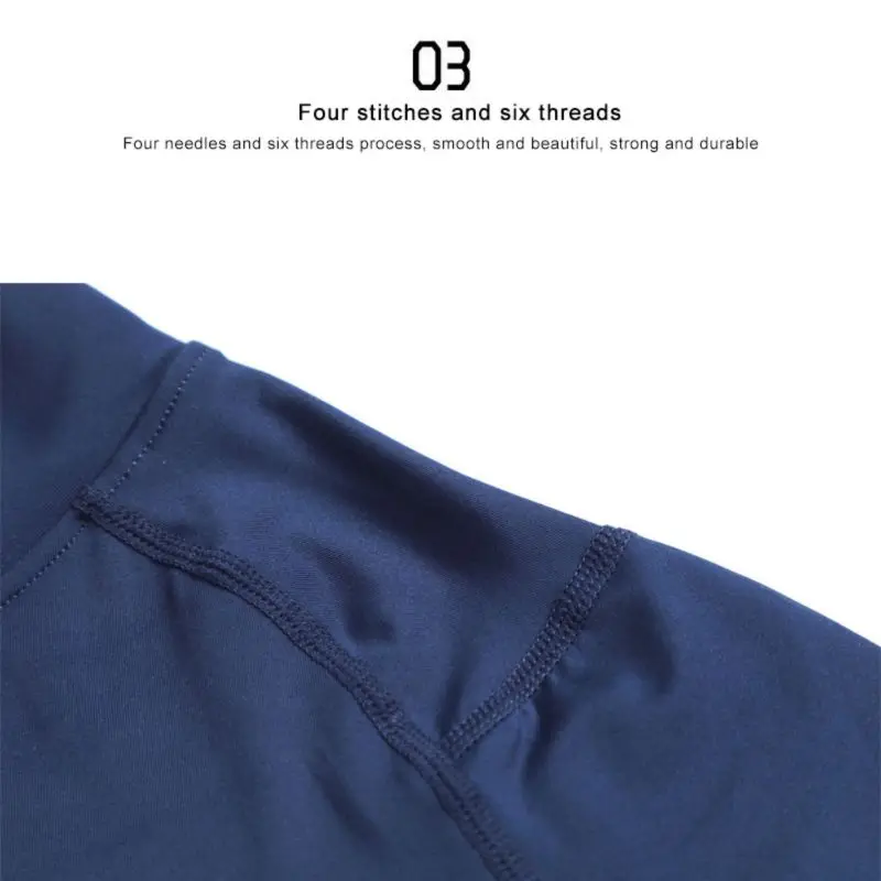 Men Compression Running T-shirt Fitness Tight Long Sleeve Sport Shirts Training Jogging Tops Gym Sportswear Quick Dryer T-shirt 5