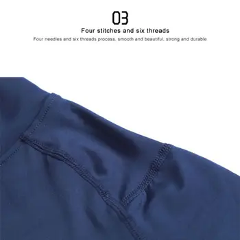 Men Compression Running T-shirt Fitness Tight Long Sleeve Sport Shirts Training Jogging Tops Gym Sportswear Quick Dryer T-shirt 5