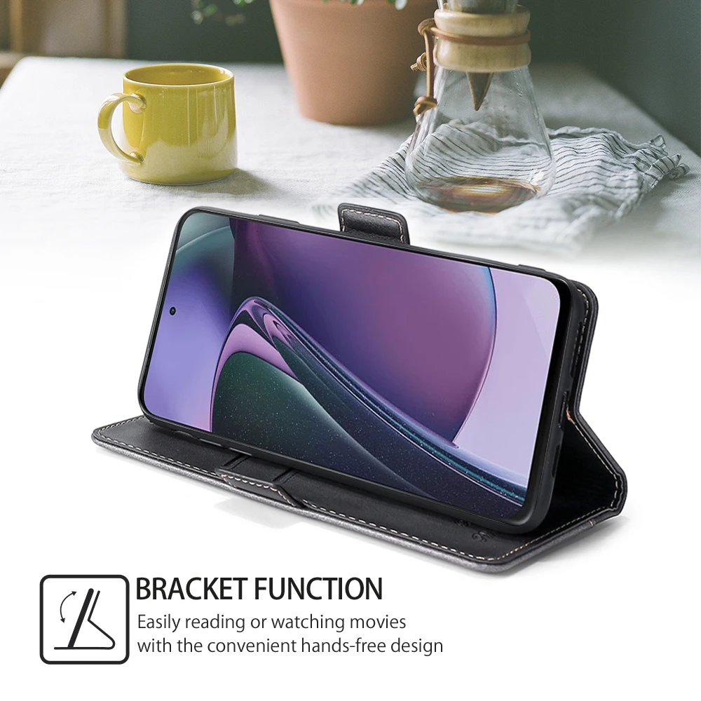 Premium PU Leather Flip Book Case – Elegant Protective Cover with Card Holder