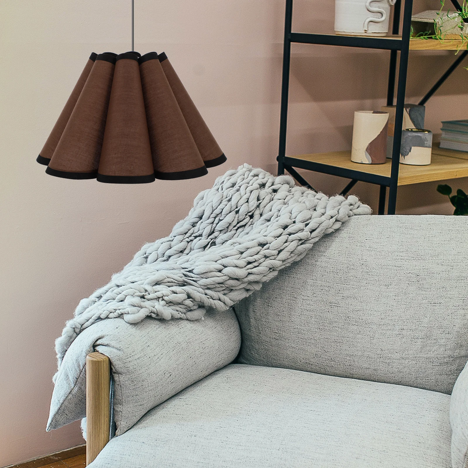 

Petal Light Shade Flower Chandelier Lamp Shade Vintage Cloth Light for Bedroom Living Room Kitchen Christmas Party