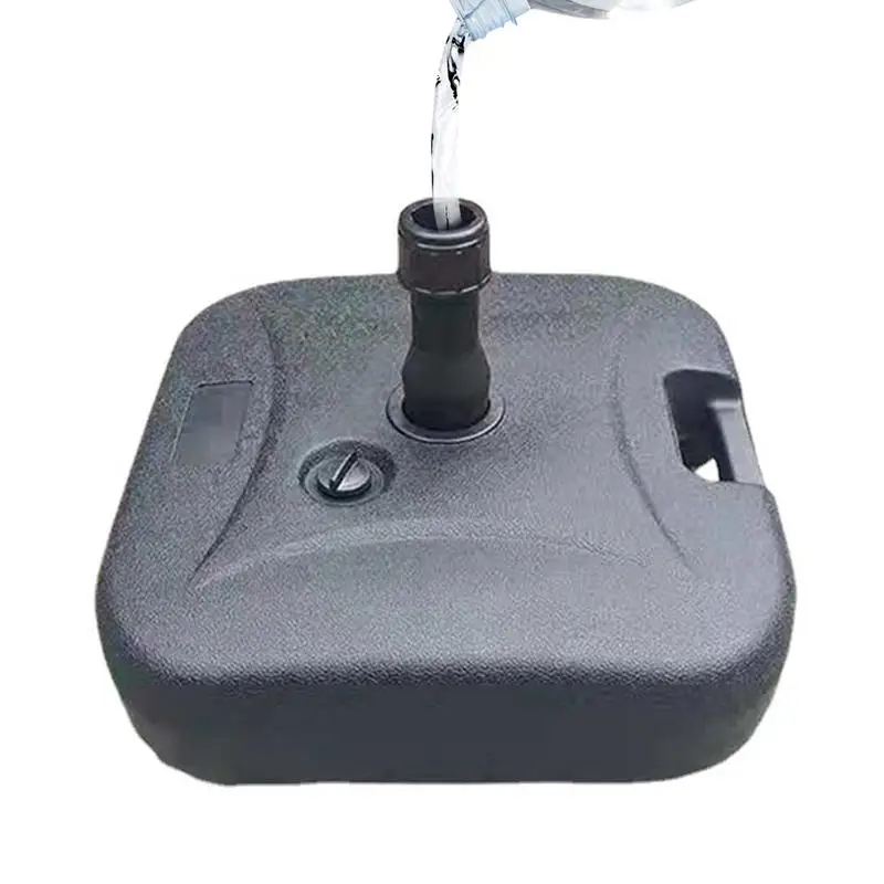 

Подставка для зонта 17,72x17,72x4,72 дюймов, многоразовая квадратная подставка для зонта для 2-4 см трубки, уличный солнцезащитный инструмент для пляжного двора