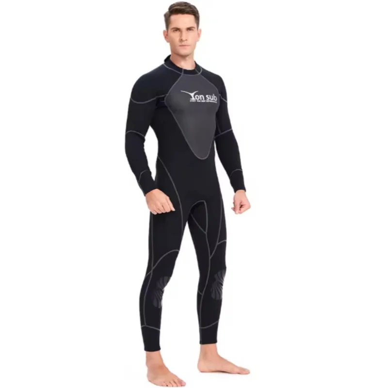 Wetsuit 1.5mm Scuba Diving Suit Men Full Body Neoprene Underwater Hunting Canoeing Surfing Back Zipper Spearfishing 3