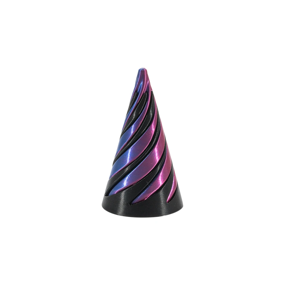 3d Printed Toy Pyramid Toy Fidget Toys 3D Printed Spiral Cone Toys Impossible Pyramid Passthrough Sculpture Pass Through Pyramid Fidget Toy Stress Relief Screw Toys