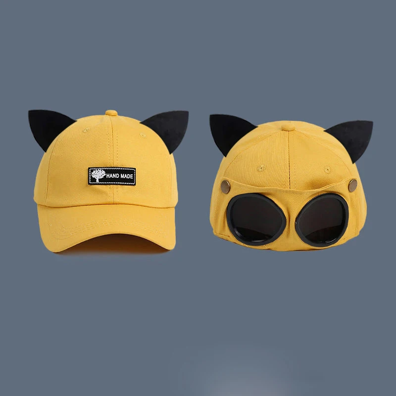 Creative Summer Visor Sunglasses Hat Outdoor Fun Festival Party Children Adults Sunglasses Toy Hats Novelty Gift Beach Cap