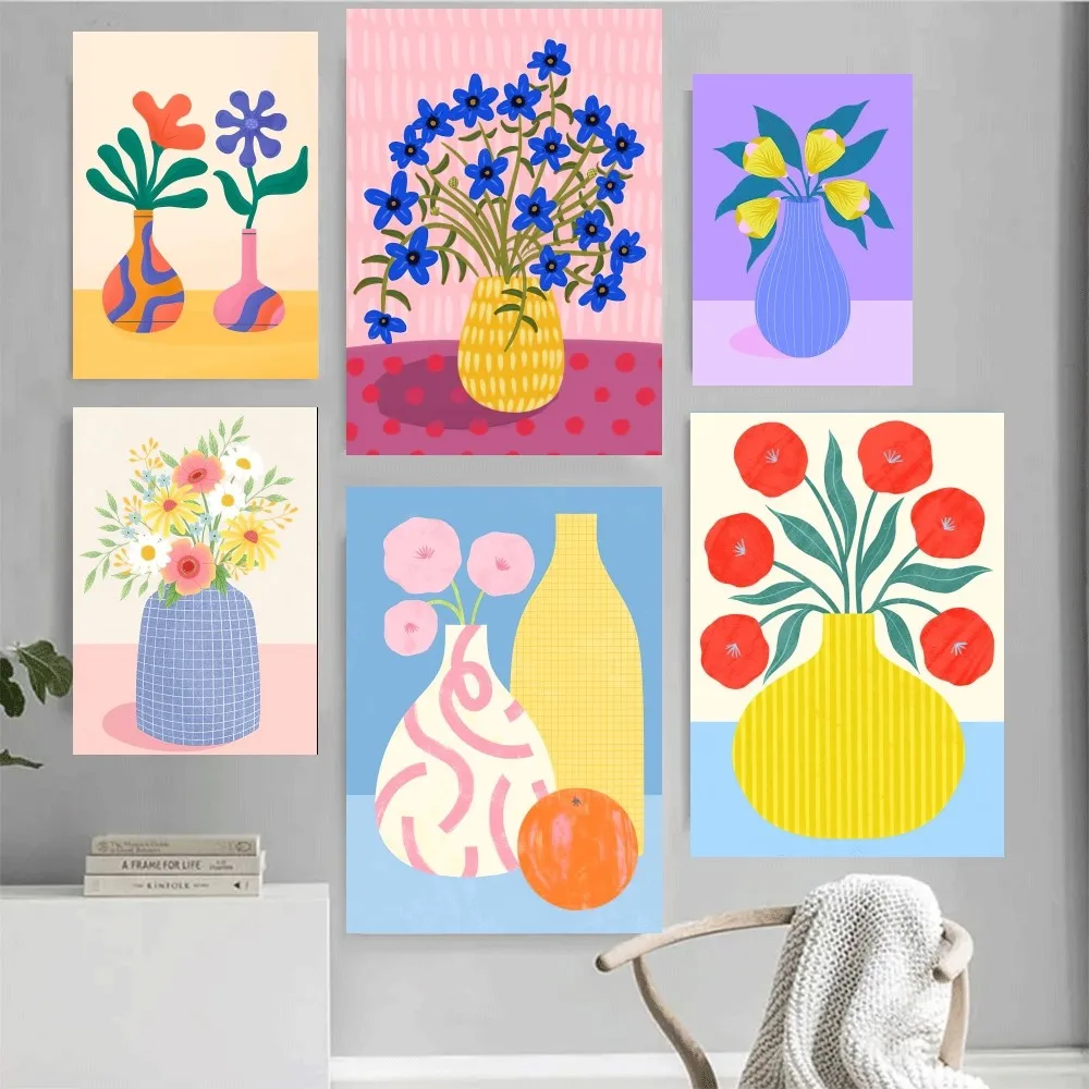 

Абстрактная ваза художественный постер для Дома Офиса настенная спальня гостиная кухня украшение живопись