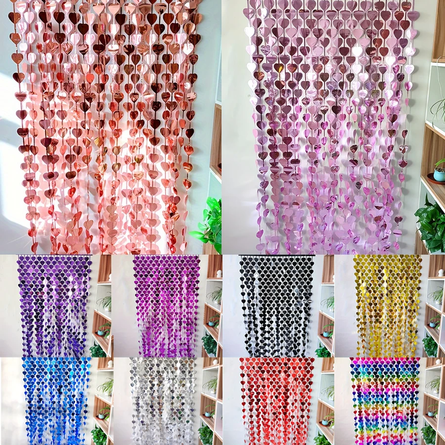 Romantic Celebration Curtain Backdrop