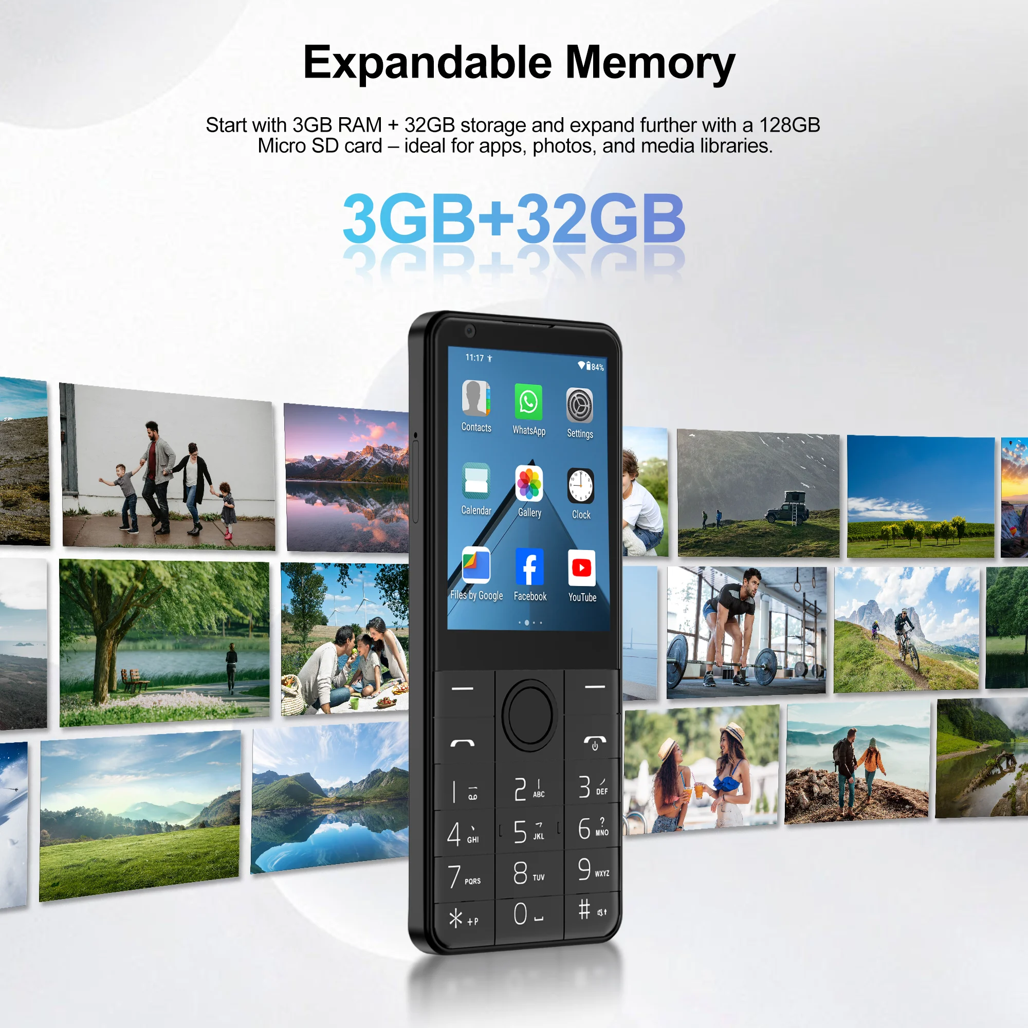 NEW SERVO R17 Touch Smartphone 4G LTE Android13 OS Play Store 3GB+32GB Memory Dual SIM Cards 2.8" Screen Smart Phone Big Battery