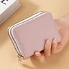 Stylish Women's Card Holder Wallet Double Layer Zipper, Multi-Function Compact Design for Cards & Cash, Small Portable Organizer 1