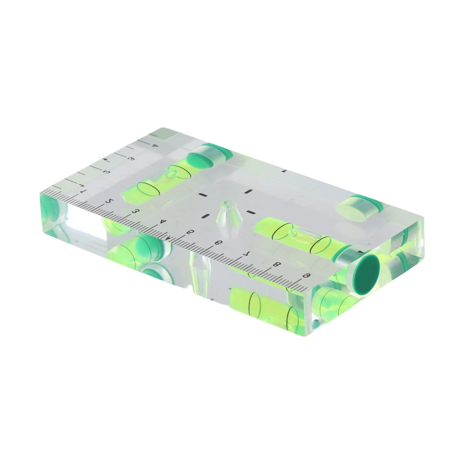 자석식 포켓 버블 레벨 90도 및 180도 측정 도구 (투명 녹색 버블 포함, 프로젝트용)