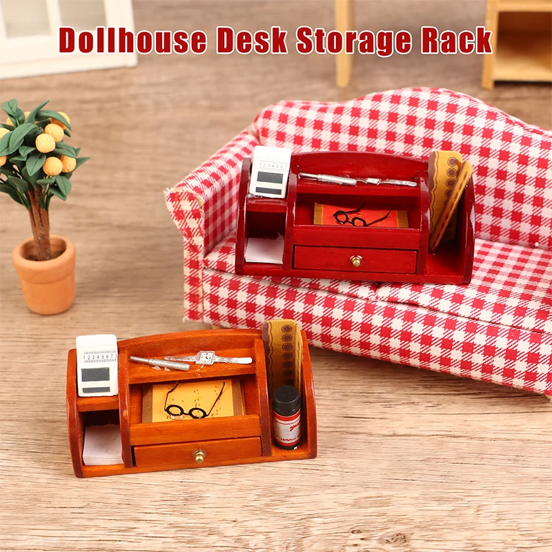 1-12-Dollhouse-Miniature-Bookcase-Showcase-Mini-Display-Rack-Storage ...