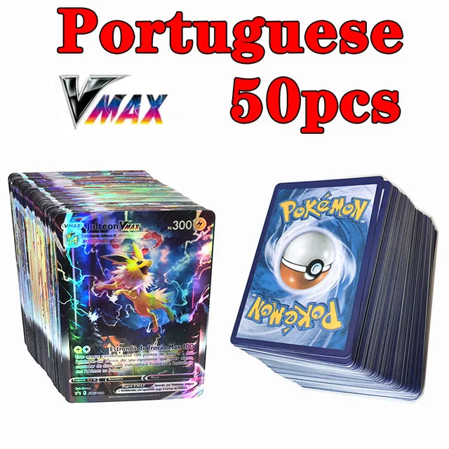 Portuguese Pokemon Cards Vmax Charizard Pikachu Carte