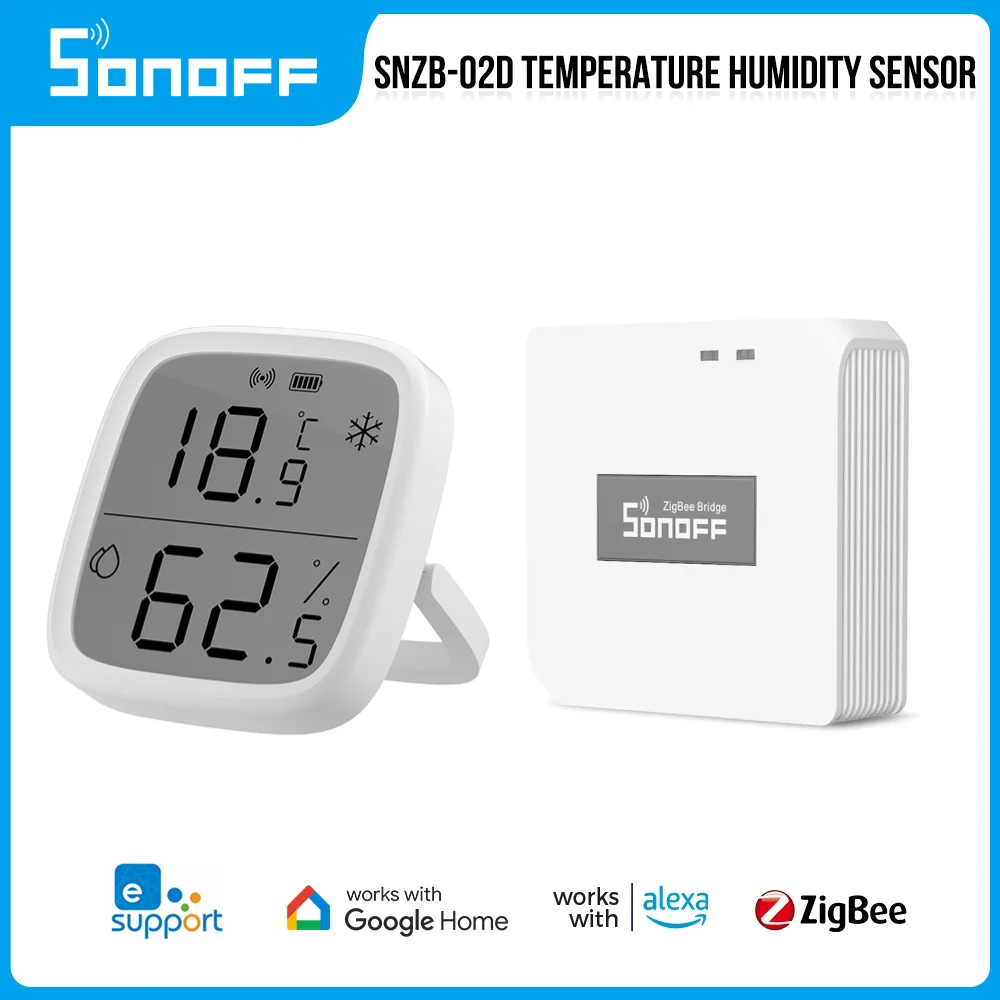 SONOFFSNZB02DZigbee30LCDTemperatureHumiditySensorSmartHome