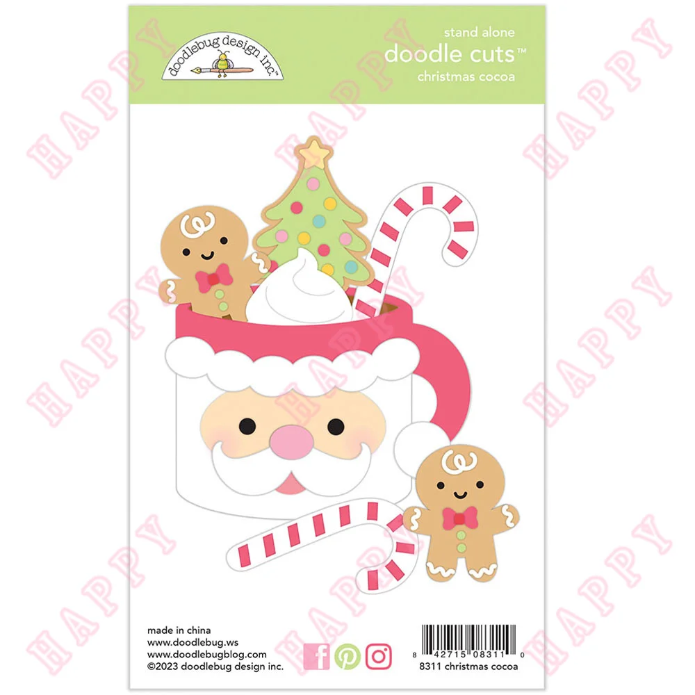 

New Metal Craft Cutting Die Christmas Cocoa Scrapbook Diary Decoration Paper Craft Embossing Template DIY Greeting Card Handmade