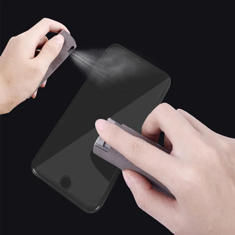 Computer Cleaning Kit Screen Cleaner Solution 2 In 1 Spray Computer Screen Phone Screen Dust Removal Cleaner Microfiber Cloth Set Cleaning Artifact Without Cleaning Liquid