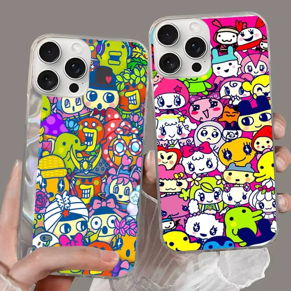 Kawaii Tamagotchi Mametchi Satin Glossy Colorful Phone Case