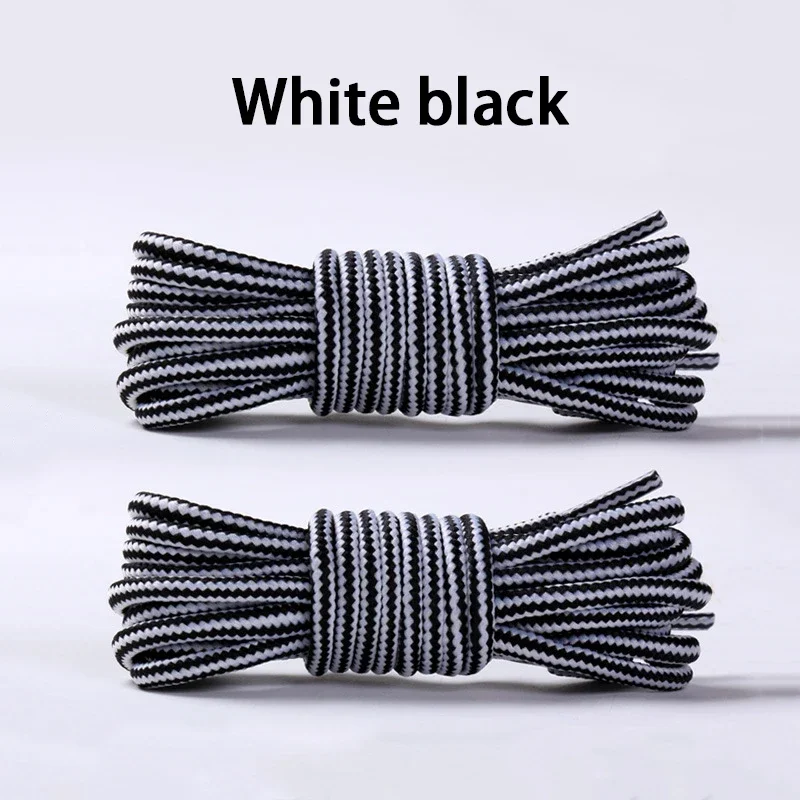 Durable Heavy-Duty Round Boot Laces - 2 Pairs for Hiking, Work, and Outdoor Sports
