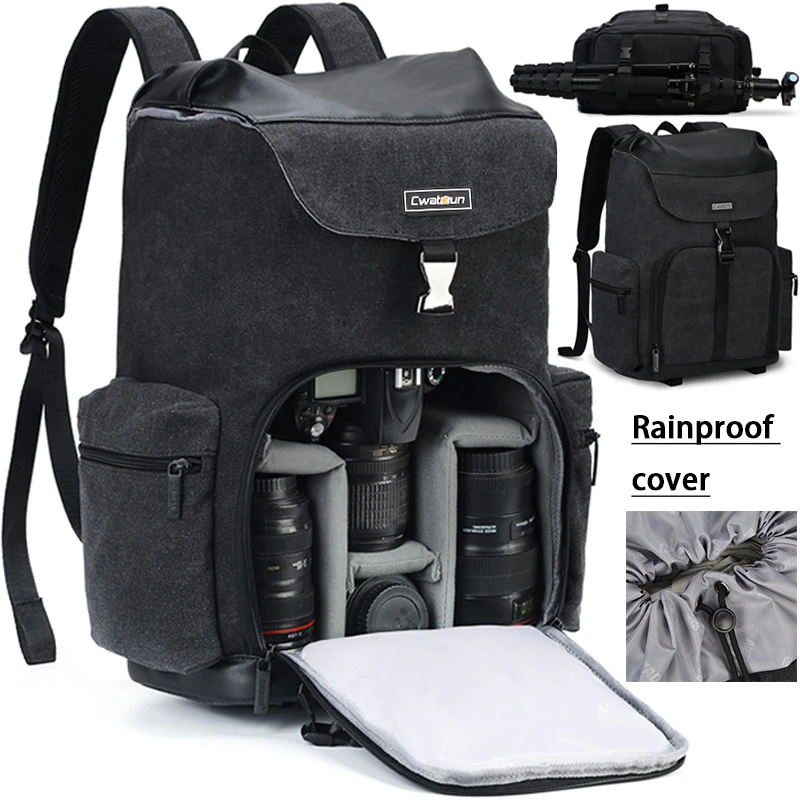 Caden Camera Backpacks Waterresistant Large Capacity Bags For Nikon