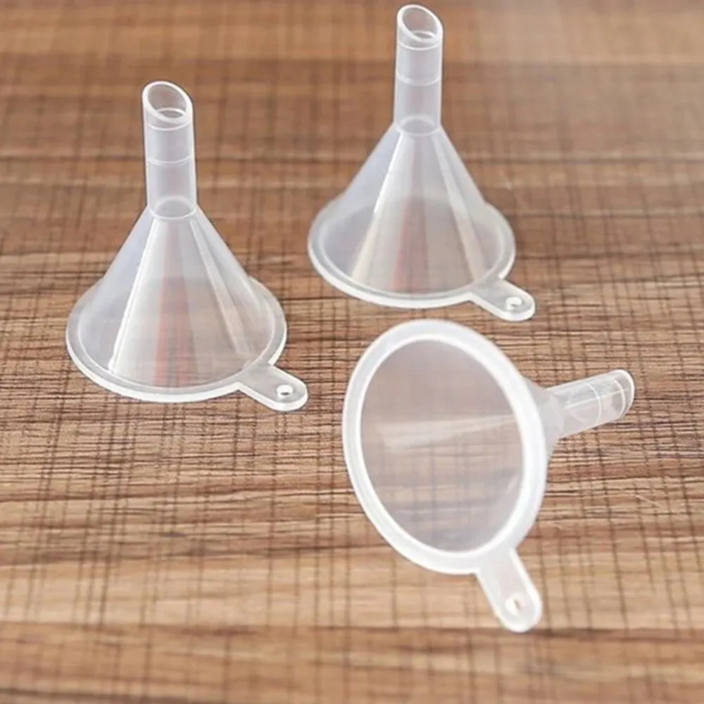 Wide Mouth Clear Plastic Funnels for Filling Water Bottles Multipurpose Large Funnel with Long Reaching Spout 10PCS plastic filter funnel