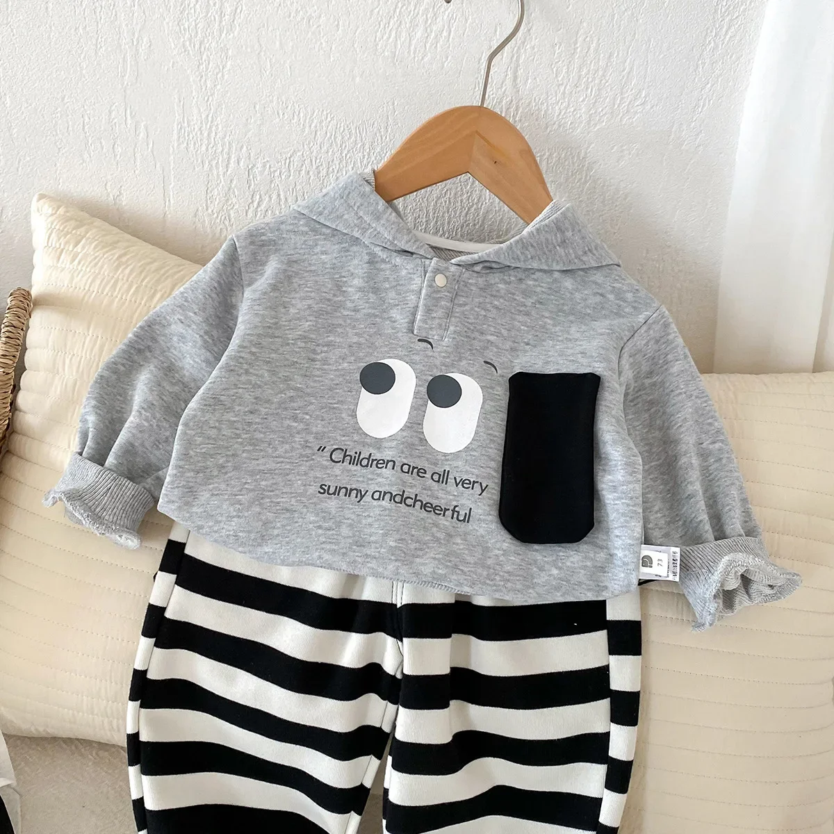 Baby Clothes Fashion Casual Boys Cartoon Cute Hoodie Spring and Autumn New Korean Style Boys Baby Cotton All Match Pullover