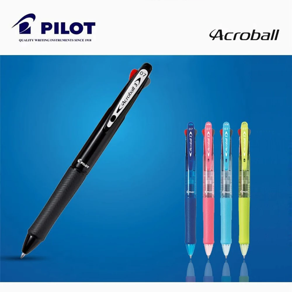 Japan PILOT Multi-function Pen ACROBALL 0.7mm 3 Colors 4 Colors Ballpoint Pen BKAB-40F/45F Art Stationery