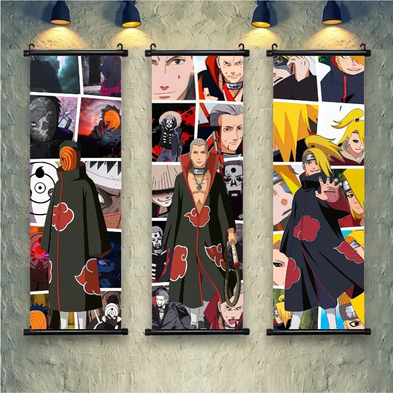Limited Edition High-Definition Naruto Scroll Poster - AI Anime Character Oil Painting