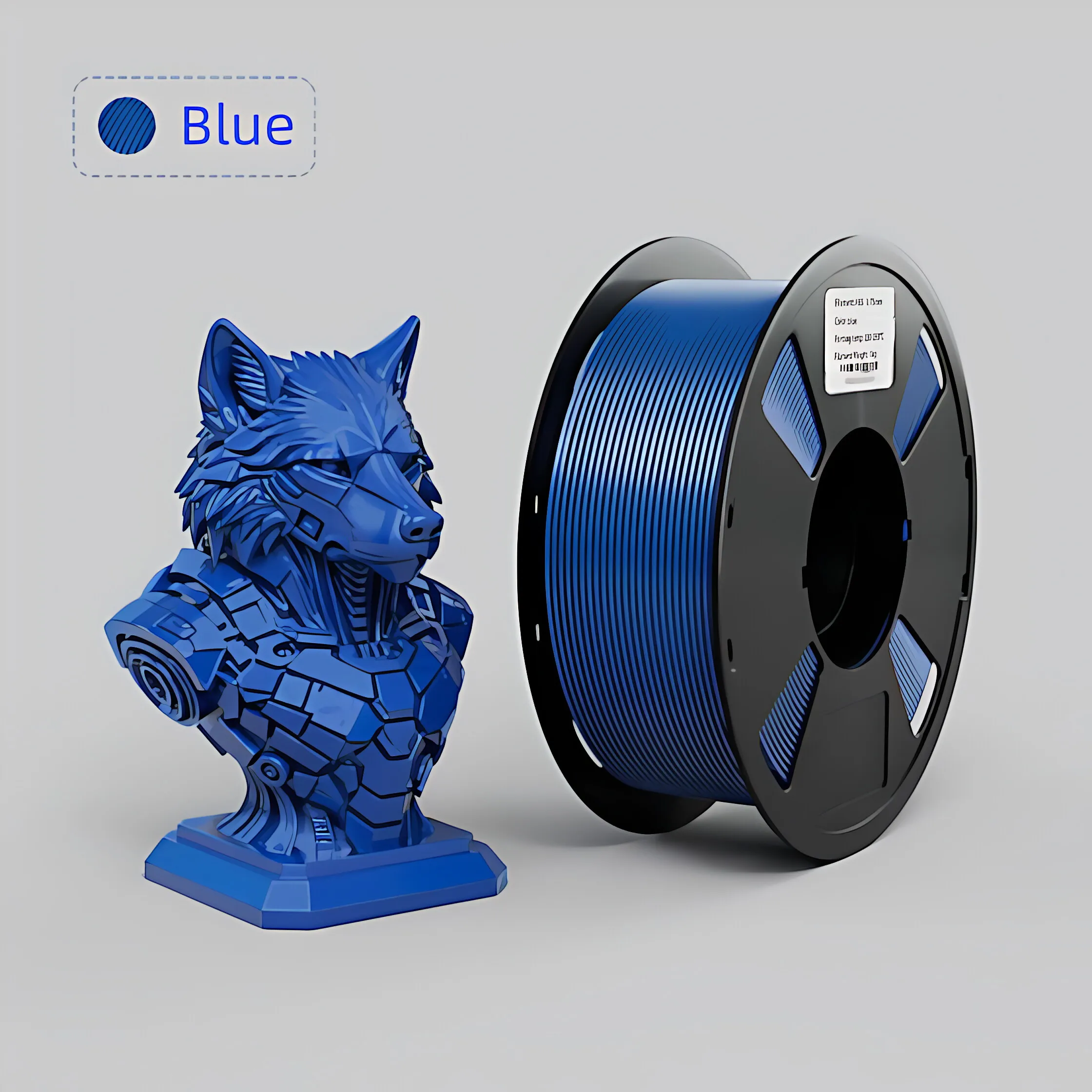 1.75mm ABS 필라멘트 1KG 고순도 고강도 3D 프린터 필라멘트 환경 친화적인 PLA 대체품 3D 프린팅용