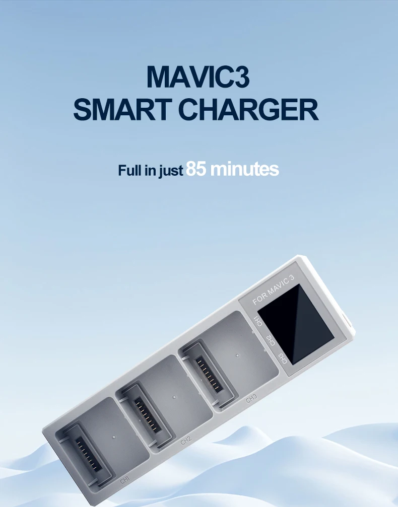 Description Picture 2 of itemCharging Manager Digital Display Color Screen Charger Hub For DJI Mavic 3/Pro/Classic/Cine Battery Charger Accessories