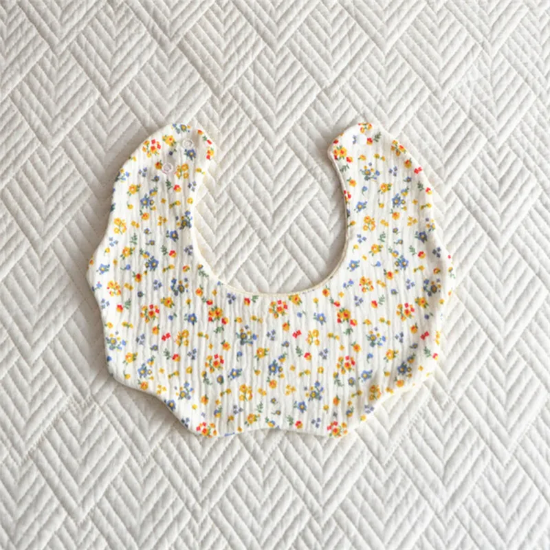 Baby Feeding Bibs 360 Degree 6 Layers Cotton Yarn Petal Infants Lace Saliva Towel Newborn Toddler Soft Cotton Burp Cloth Kid Bib accessoriesdoll baby accessories Baby Accessories