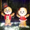 Christmas Inflatable Decoration Valentine's Day Inflatable Couple Bear 5FT Blow up Welcome Gingerbread Man Couple Outdoor Decor 4