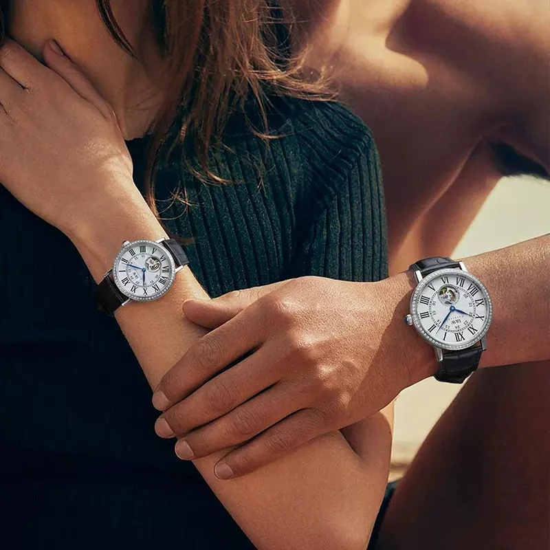 IW Watch For Women Men Luxury Fashion Skeleton MIYOTA Automatic Mechanical Watches Classic Waterproof Watch Couple Gift Reloj