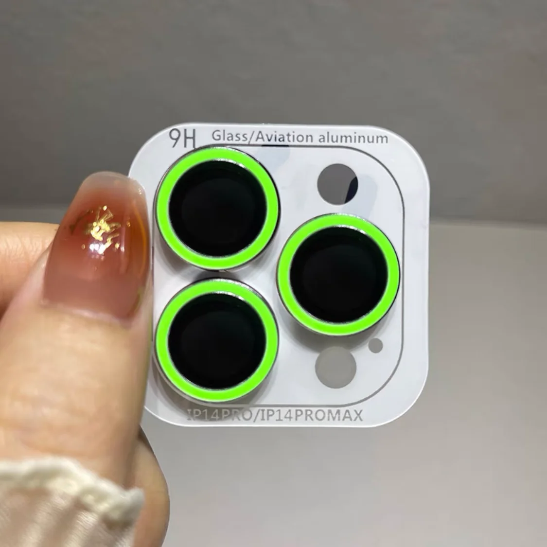 Luminous Camera Protector: Ceramic Lens Ring with Tempered Glass Cover