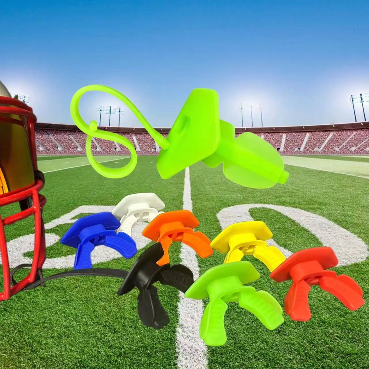 Football Mouth Guard Sports Mouth Guards American Football Boxing With Strap Teeth Protector