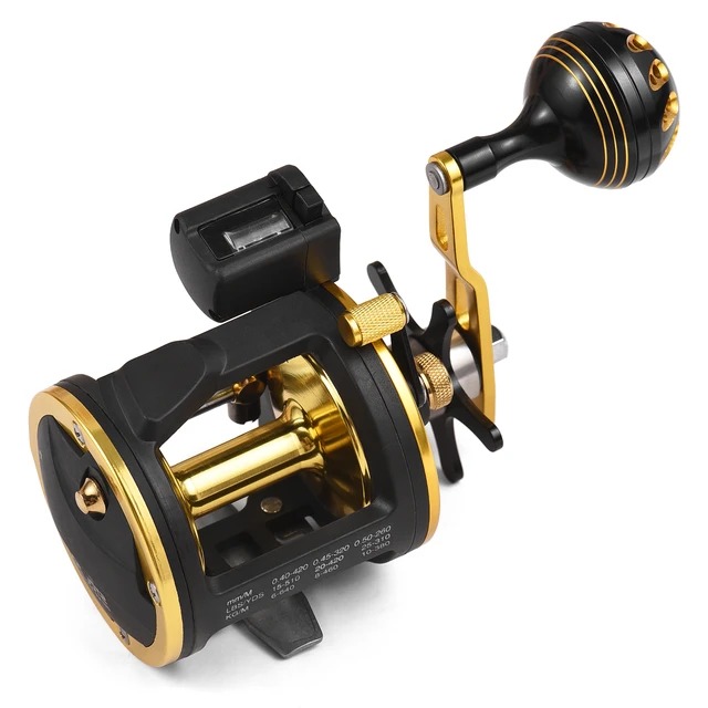 Digital Display Baitcasting Wheel 16+1 Ball Bearing Left/Right Hand Fishing  Reels Electronic Line Counter 6.3:1 Sea Casting Reel - AliExpress