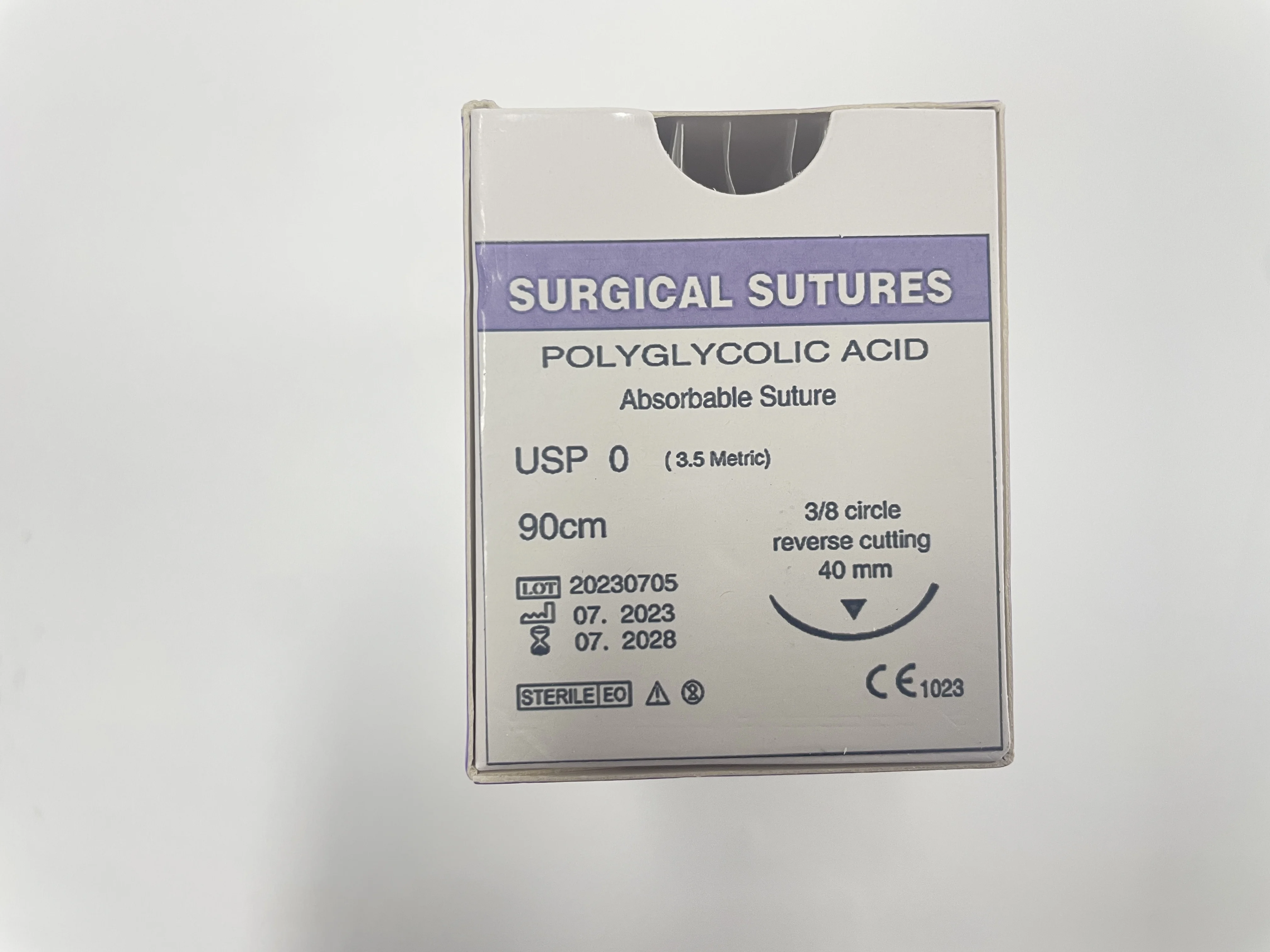 Veterinary surgicalPGA sutures VICRYL BRAIDED Polyglycolic Acid absorbable /reverse cutting3/8 circle Care plus VICRYL BRAIDED