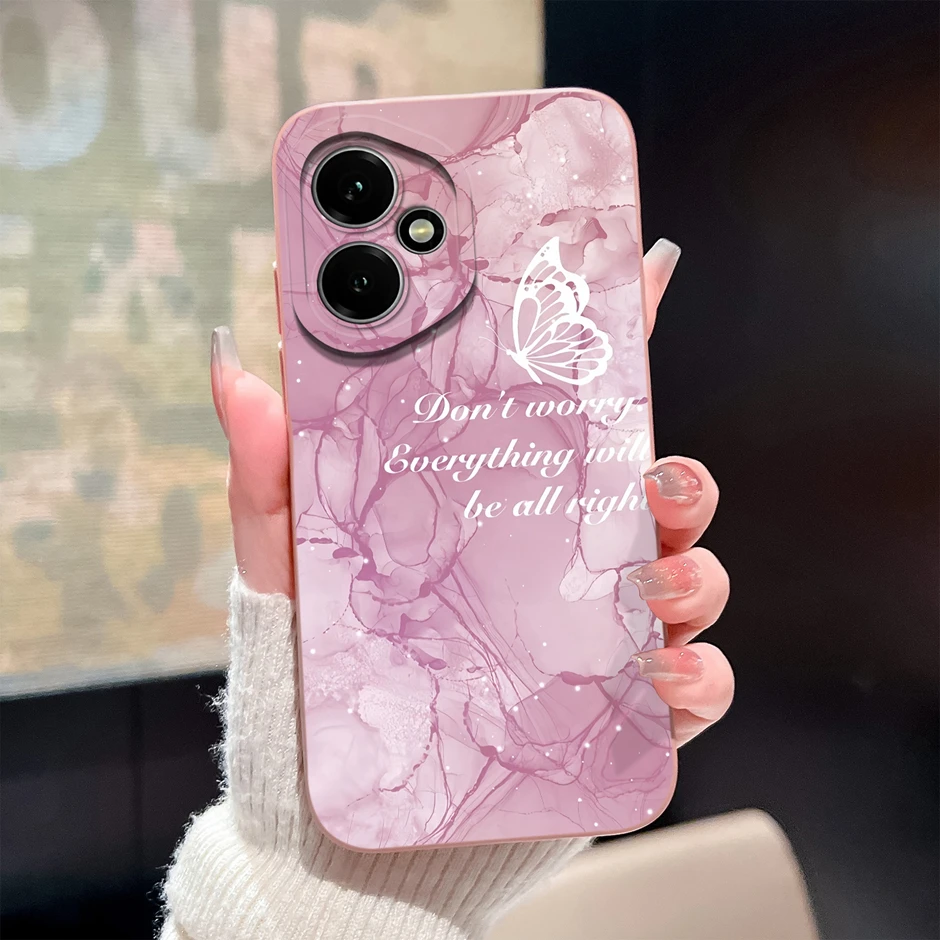Cute Floral Butterfly Shockproof Soft Silicone Phone Case - Anti-Scratch Protection Cover