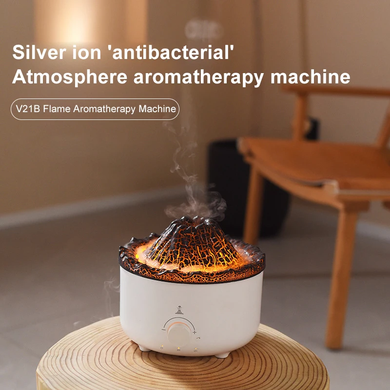 

2023 560ML Remote Control Volcanic Jellyfish Flame Aromatherapy Machine Humidifier Essential Oil Fragrance Machine Diffuser Home