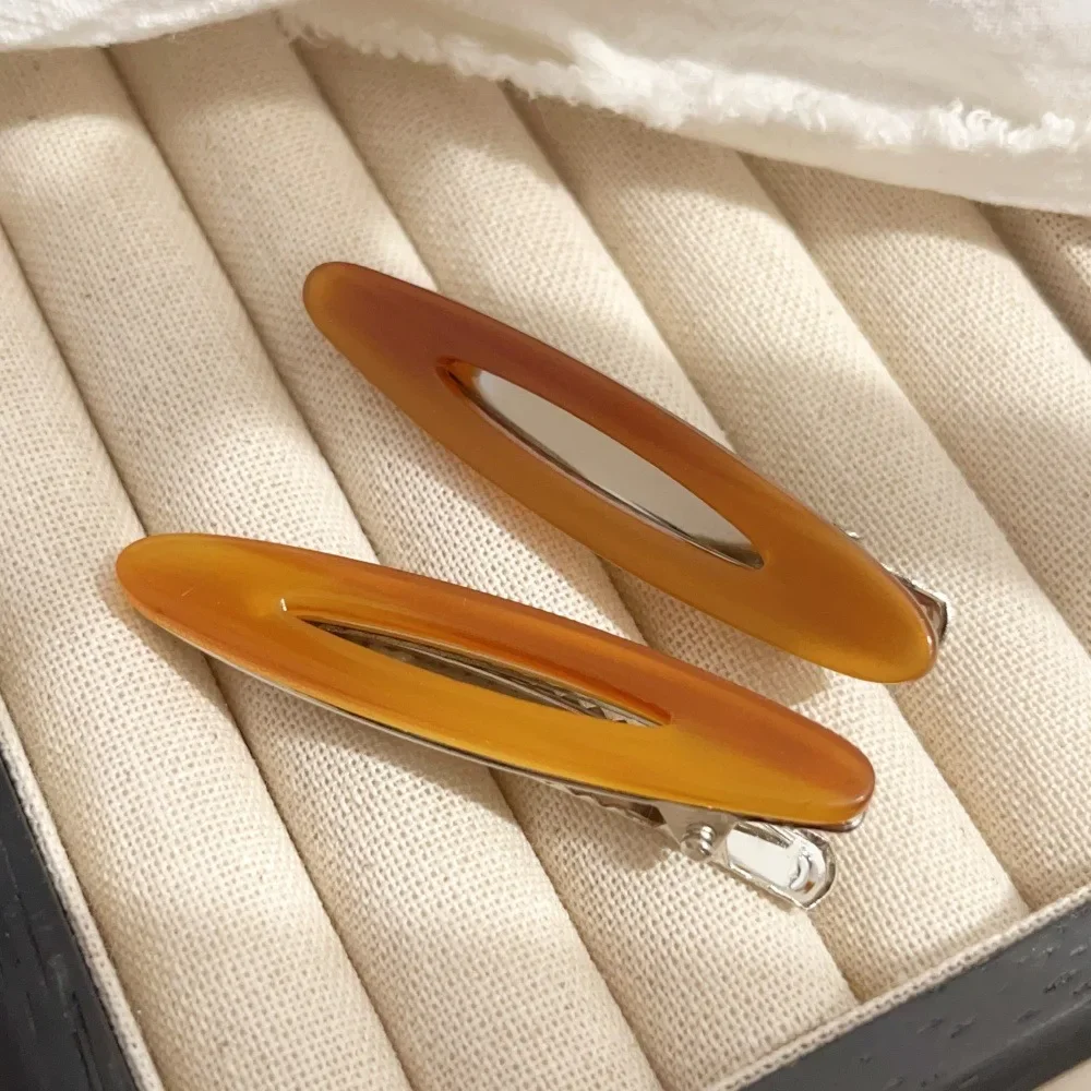 2 teile/satz Elegante Acetat Oval Haarnadeln Haarspangen Koreanischen Stil Seite Bobby Pins Pony Haar Clip Zubehör für Frauen Und Mädchen – Detail 15