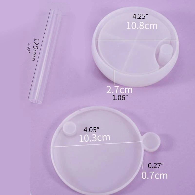 A52E Runde mehrschichtige Aufbewahrungsboxformen für DIY-Home Decoration Schmuck Lagerung – Detail 7