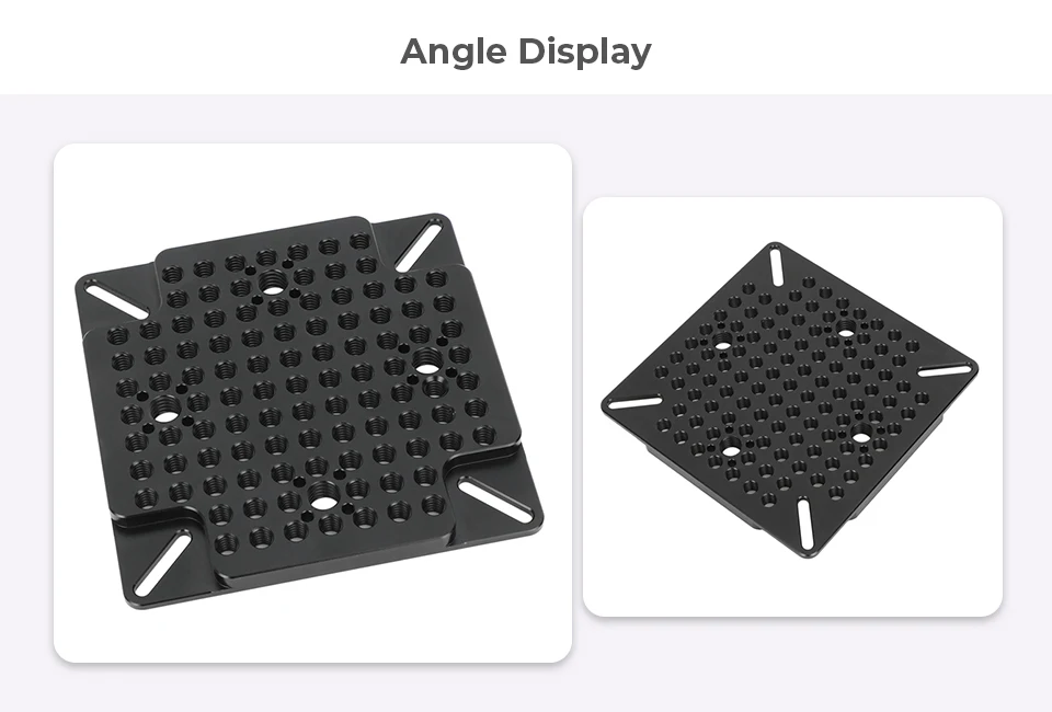Camera Multipurpose Cheese Plate with 75 to 100mm VESA Mount With 1/4"-20 Access
